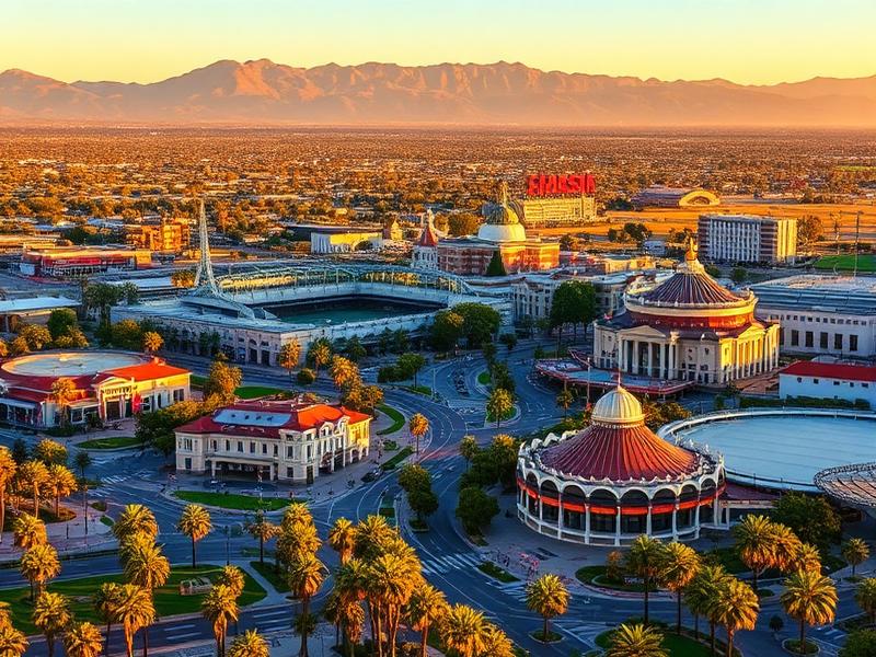 Anaheim, CA local city view