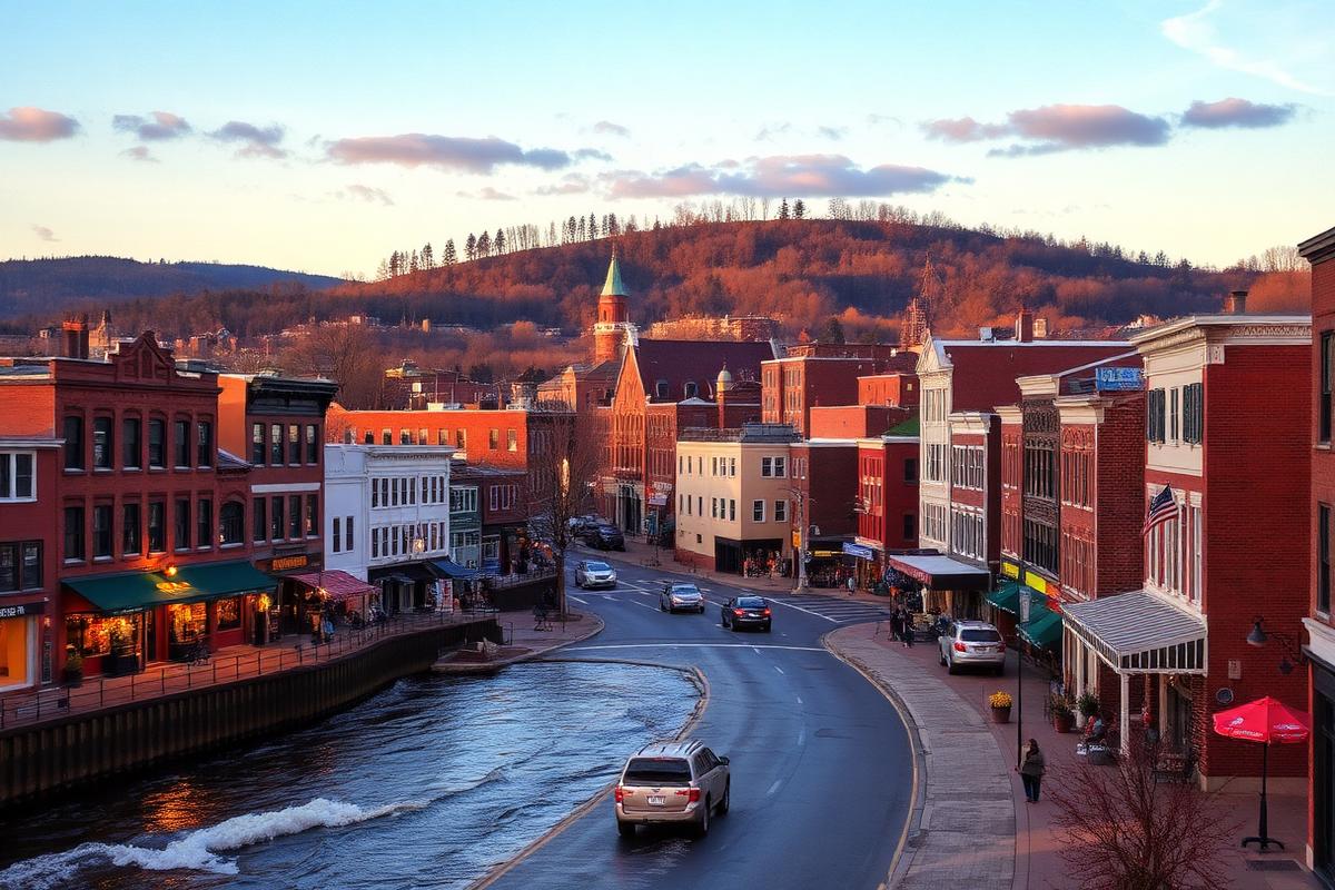 Brattleboro, VT local city view
