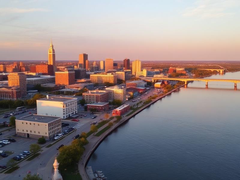 Burlington, IA local city view