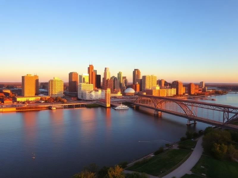 Davenport, IA local city view