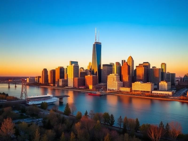 Detroit, MI local city view