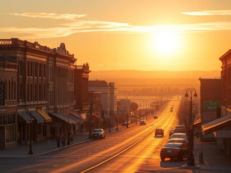 Dickinson, ND local city view