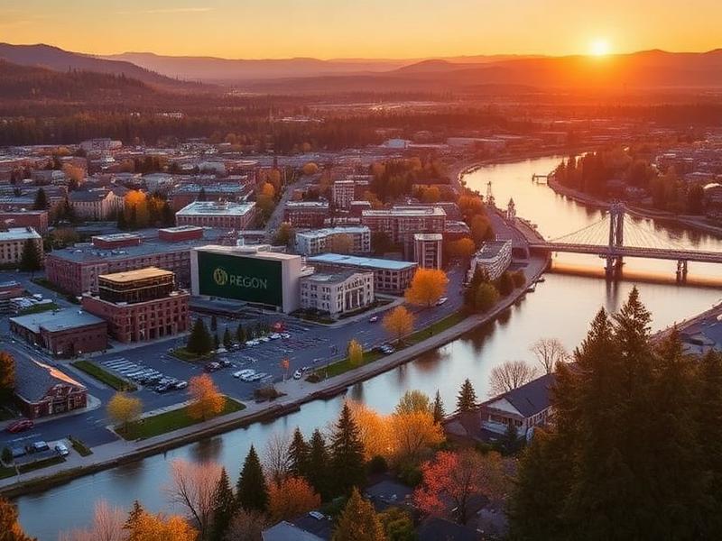 Eugene, OR local city view