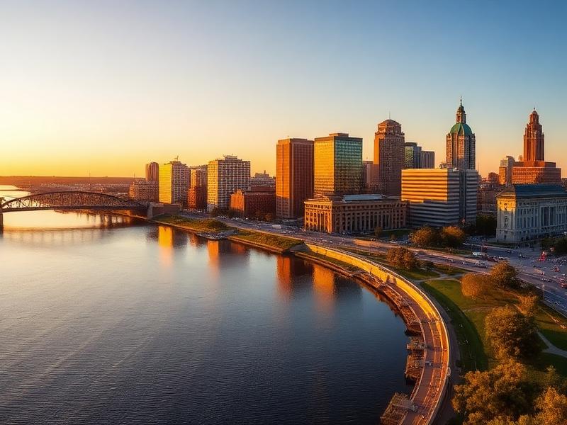 Evansville, IN local city view