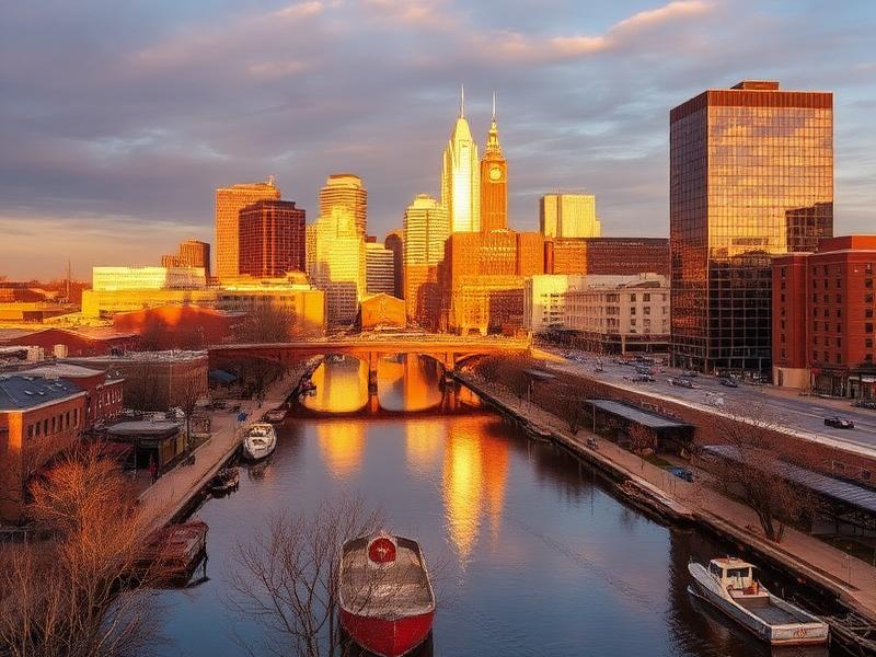 Flint, MI local city view
