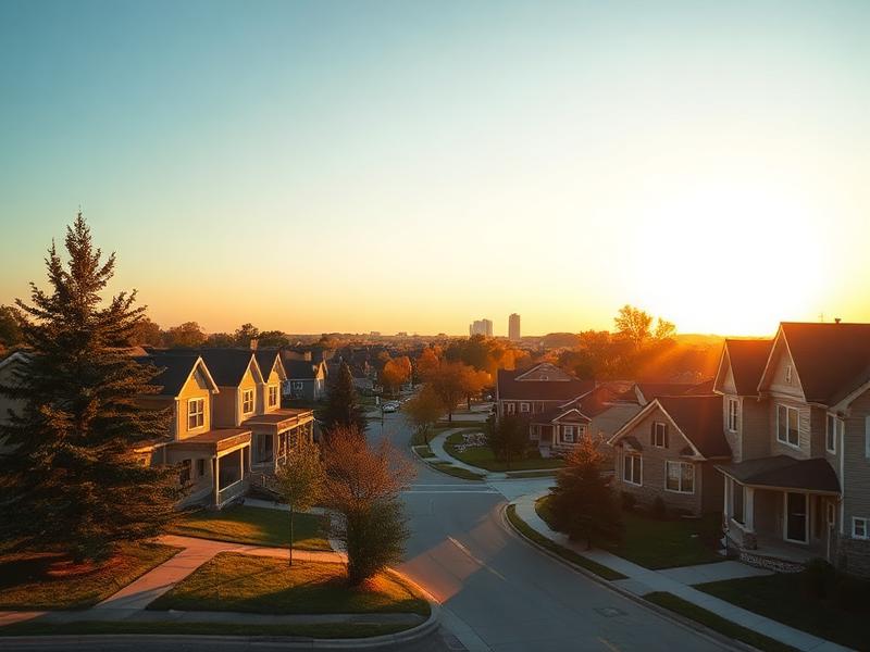 Lawrence, IN local city view