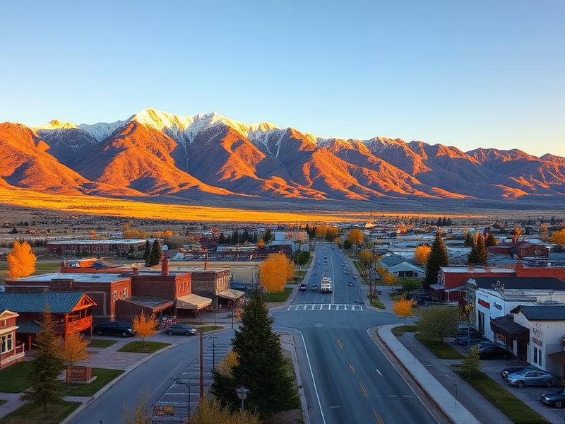 Livingston, MT local city view