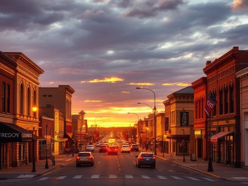 Mandan, ND local city view