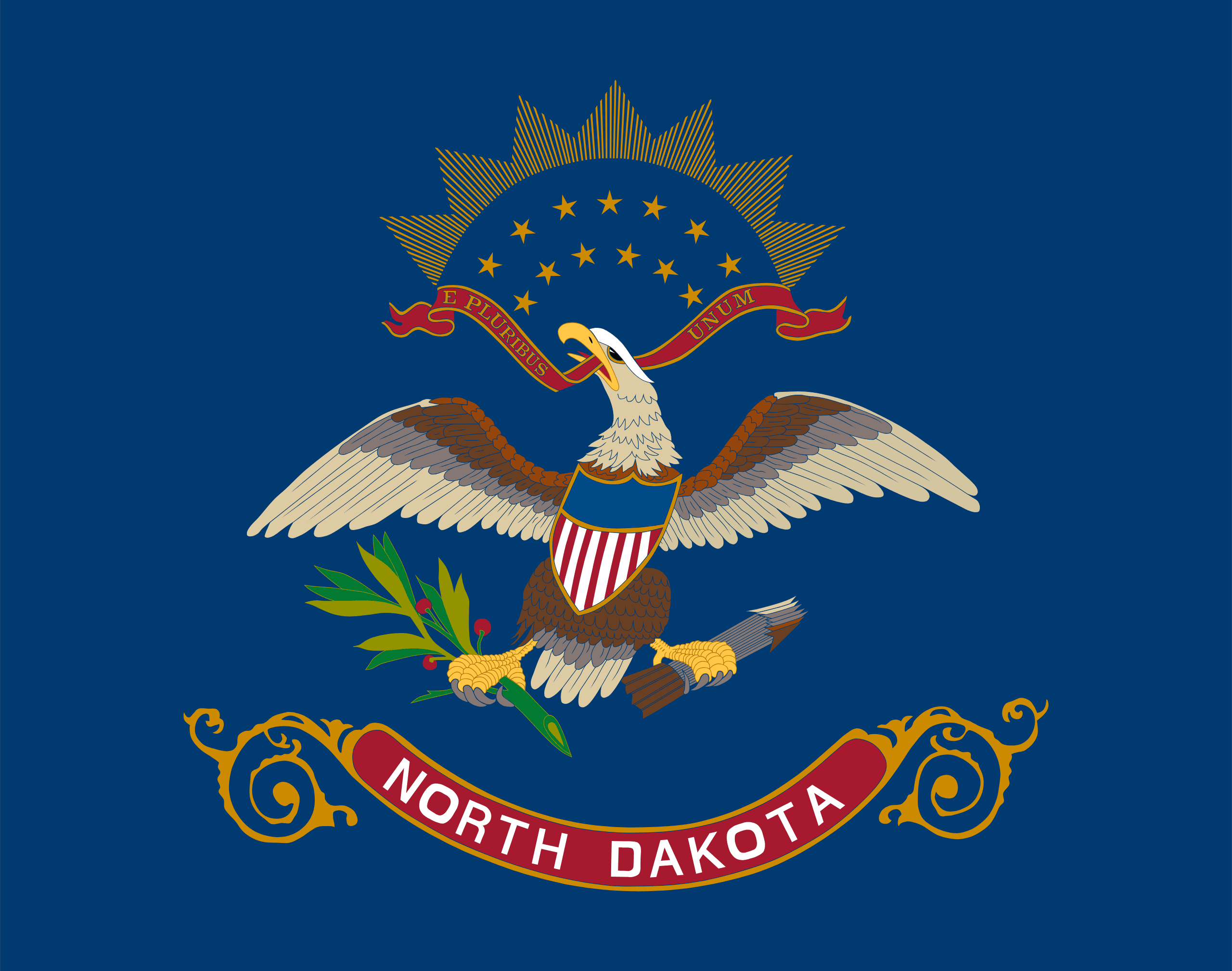 Flag of North Dakota - Professional business services in North Dakota