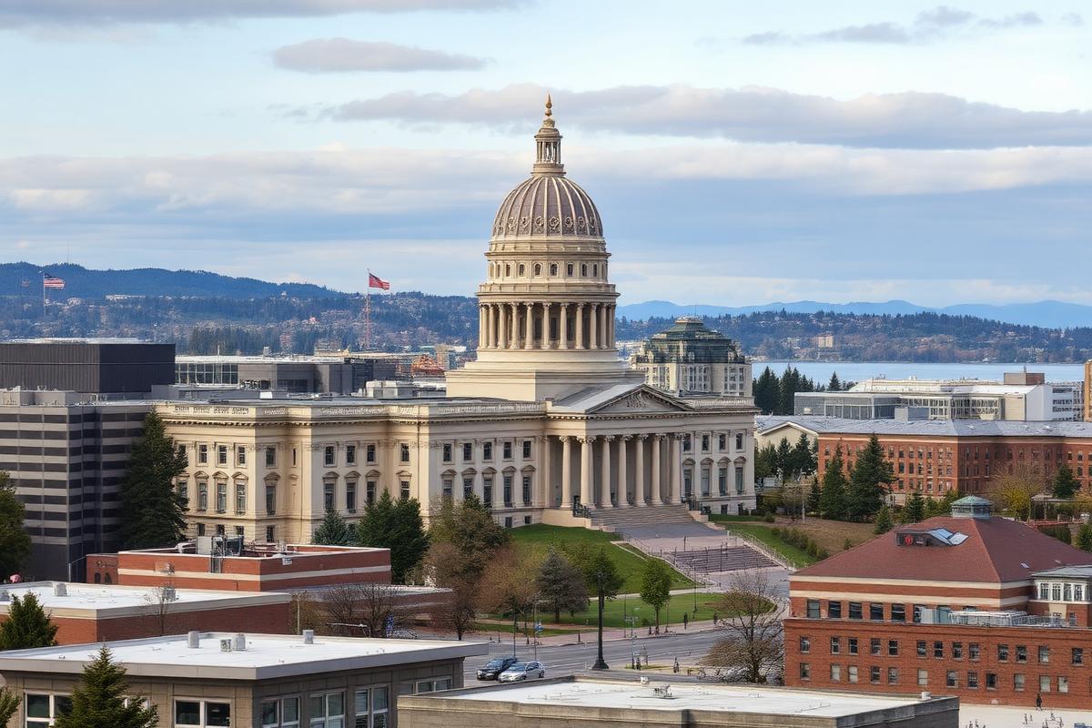 Olympia, WA local city view