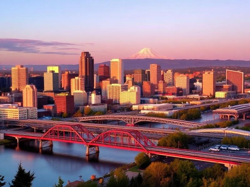 Portland, OR local city view