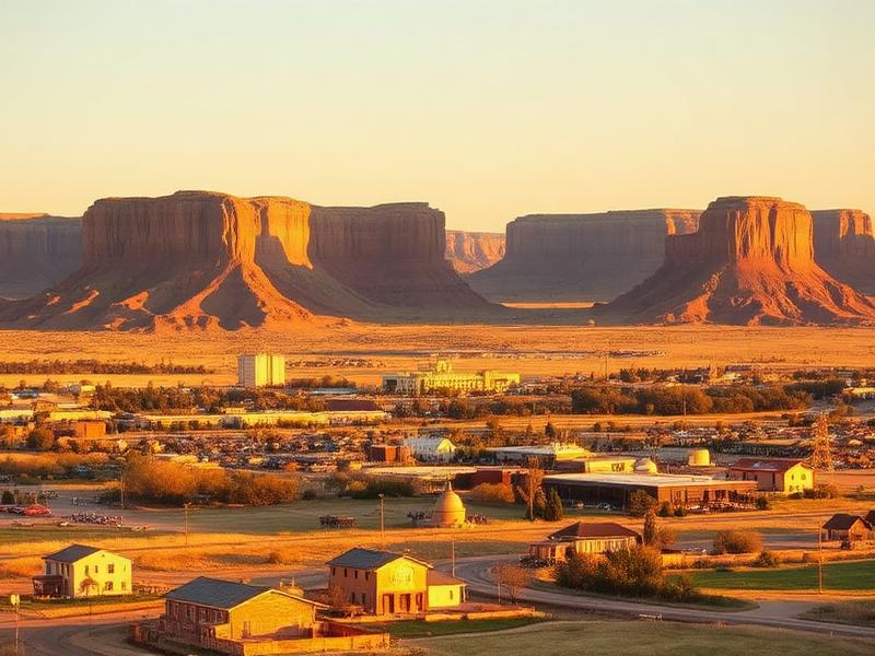 Scottsbluff, NE local city view
