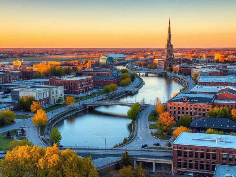 Waterloo, IA local city view