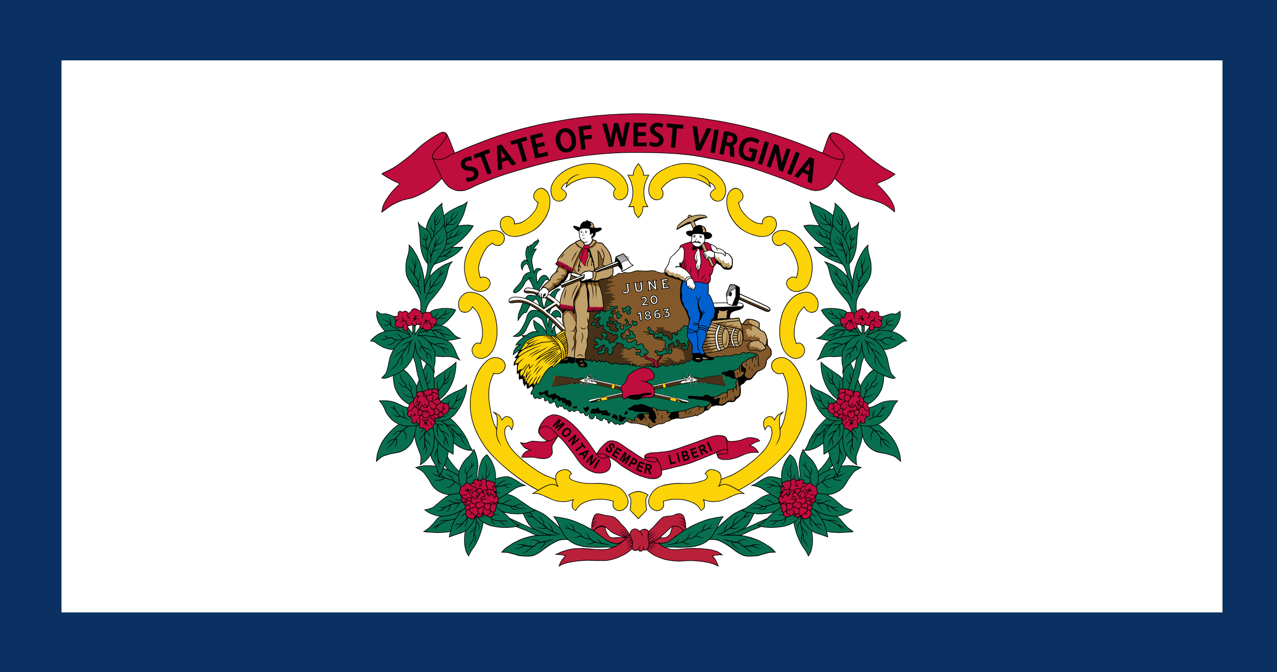 Flag of West Virginia - Professional business services in West Virginia